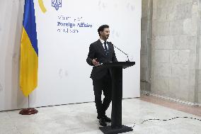 Briefing of Ukraines Foreign Ministry spokesperson Heorhii Tykhyi in Kyiv